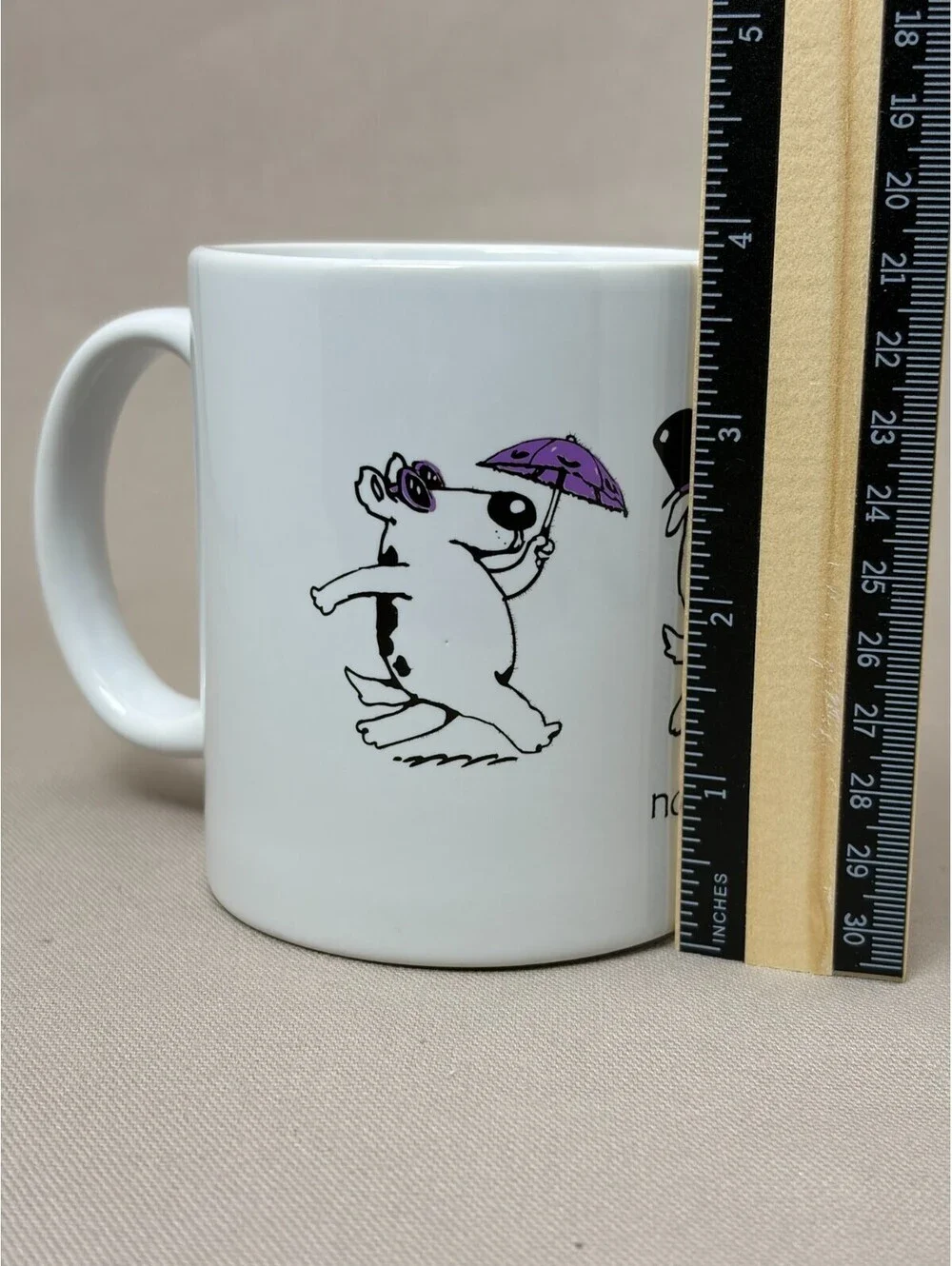Vintage 2009 Nola Dogs Coffee Mug New Orleans Jazz Mardi Gras Second Line 11 oz